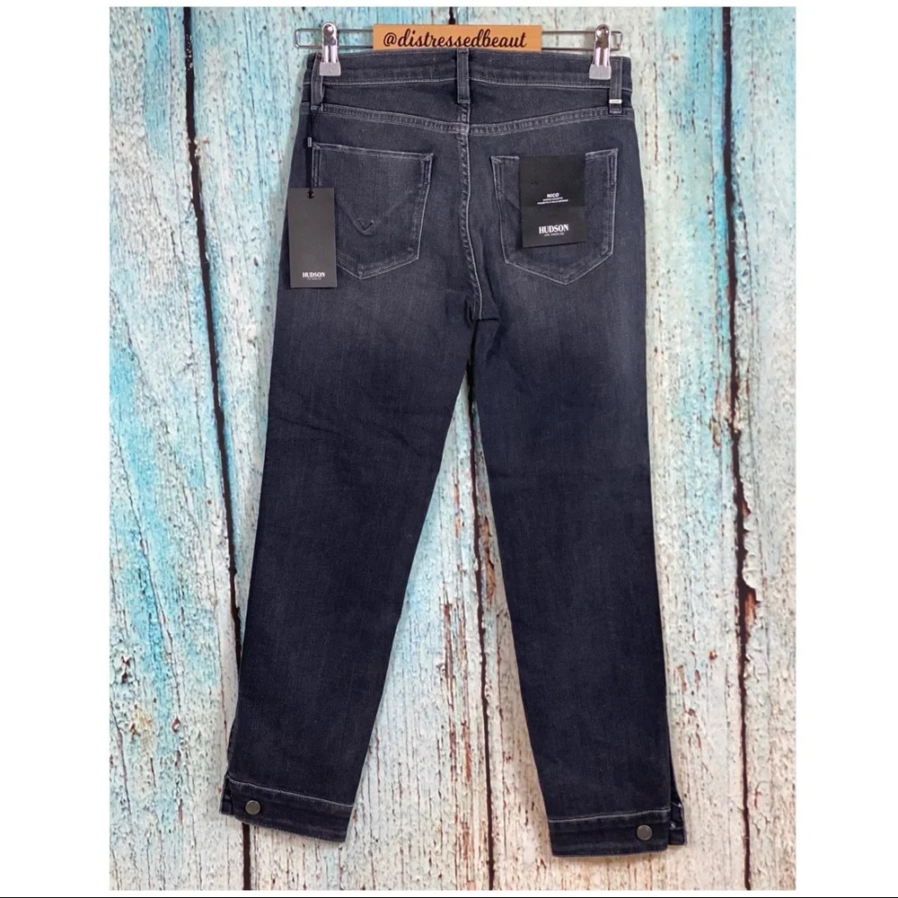Hudson NWT Nico Ramble Crop Cuffed Cigarette Leg Jeans - Picture 6 of 16